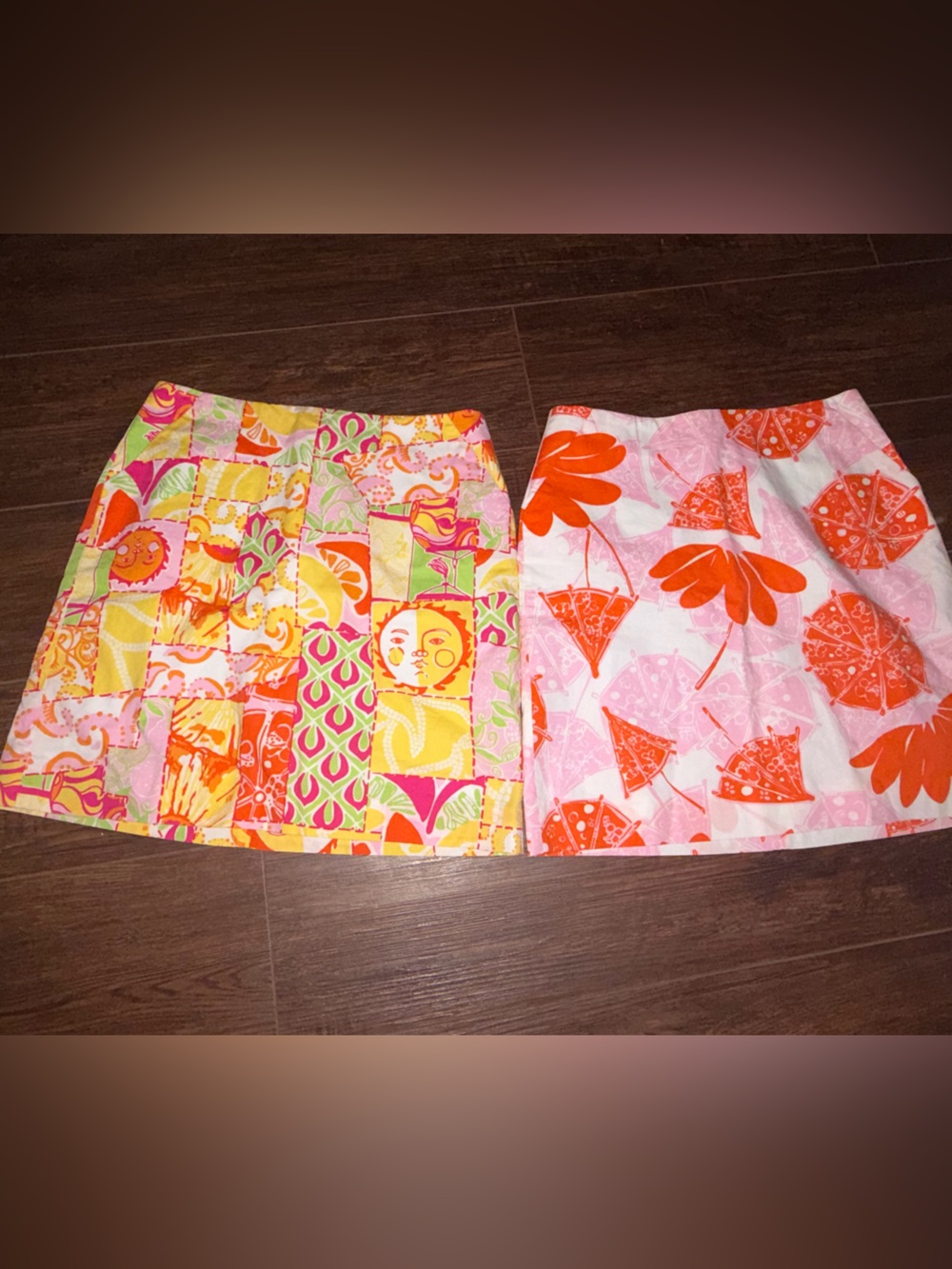 Lilly Pulitzer Colorful Floral Patchwork Mini Skirts - 2 for $30!